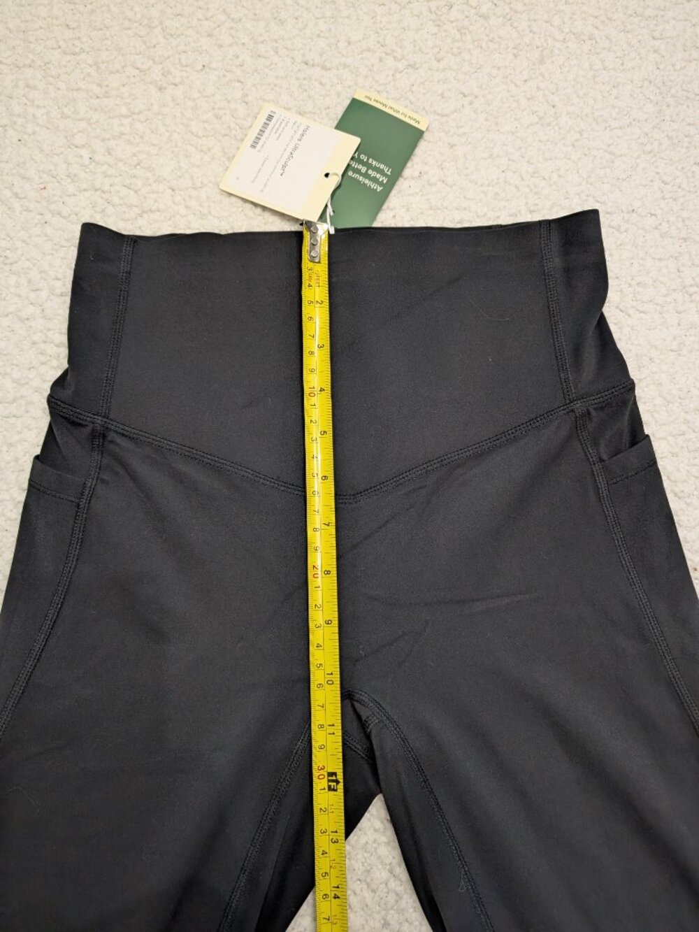Halara Black High Waisted Leggings Womens Small Full Length NWT - Picture 8 of 10